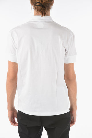 solid color 3-button IBRA FIT polo shirt with breast pocket