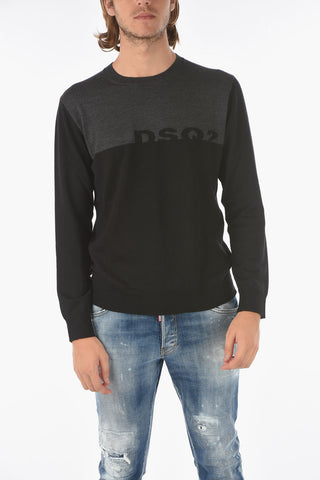 Two-Tone Wool Sweater