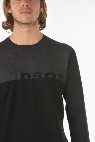 Two-Tone Wool Sweater