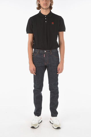 17cm 5 Pockets COOL GUY FIT Jeans with Logo-Print