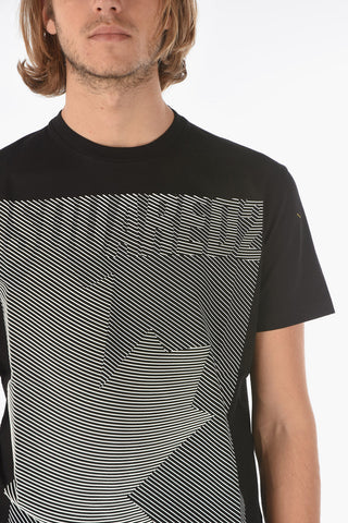 T-Shirt COOL FIT Girocollo con Logo Effetto Illusion