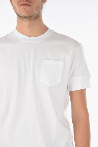 crew-neck IBRA FIT t-shirt with breast pocket