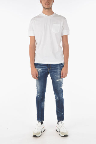 crew-neck IBRA FIT t-shirt with breast pocket
