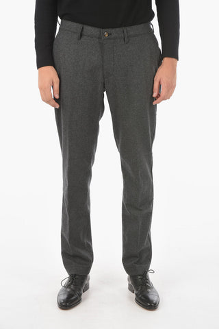 Pantaloni NEWTOWN.L. in Misto Lana con Passanti