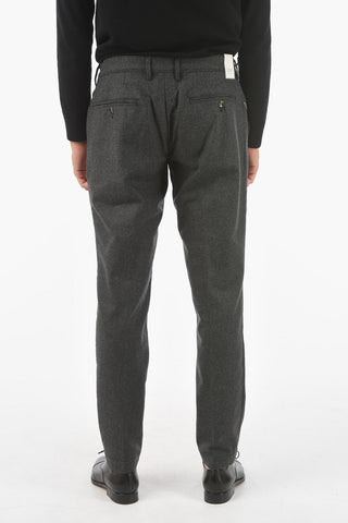 Pantaloni NEWTOWN.L. in Misto Lana con Passanti