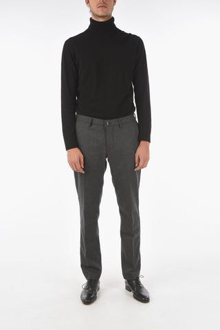 Pantaloni NEWTOWN.L. in Misto Lana con Passanti