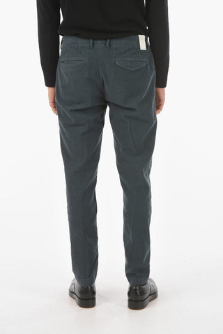 Pantaloni Chino MARAIS Tapered Fit con Motivo Pin Check