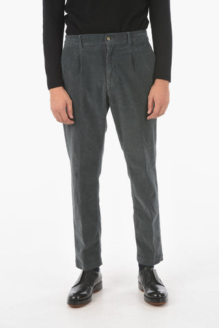 Pantaloni in Velluto a Coste MITTE ad 1 Pince