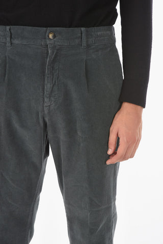 Pantaloni in Velluto a Coste MITTE ad 1 Pince