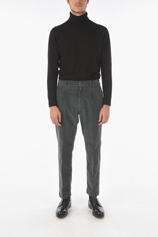 Pantaloni in Velluto a Coste MITTE ad 1 Pince