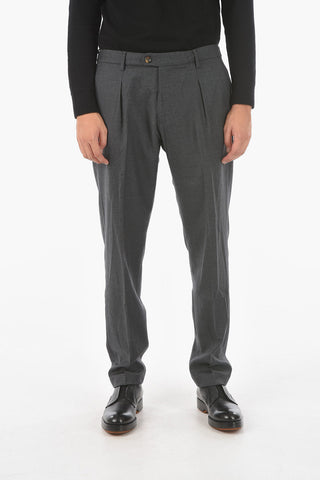 Single-pleated RAVAL1P.L Virgin Wool Pants