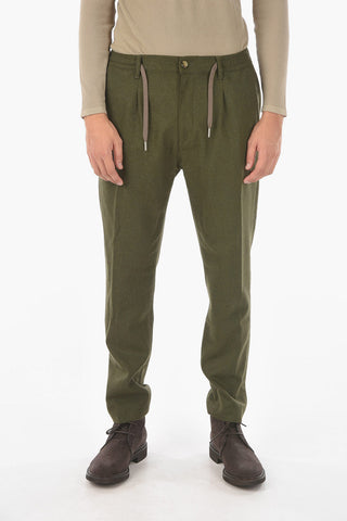 Single-pleated MITTE Wool Blend Pants