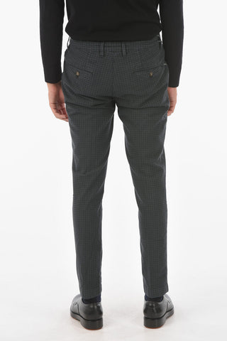 Pantaloni Chino NEWTOWN.L.457 Slim Fit a Quadri Gingham