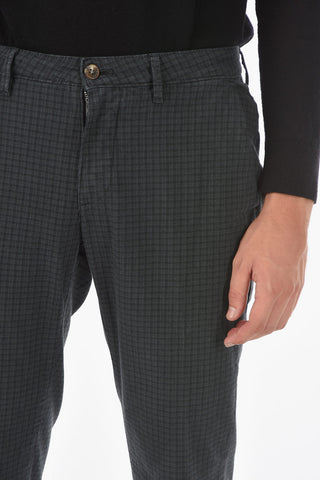 Pantaloni Chino NEWTOWN.L.457 Slim Fit a Quadri Gingham