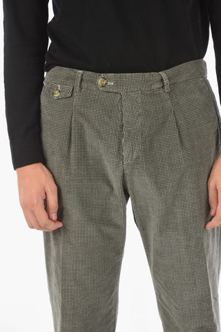 Pin Check Smooth Fit RAVAL1P.L612 Chino Pants