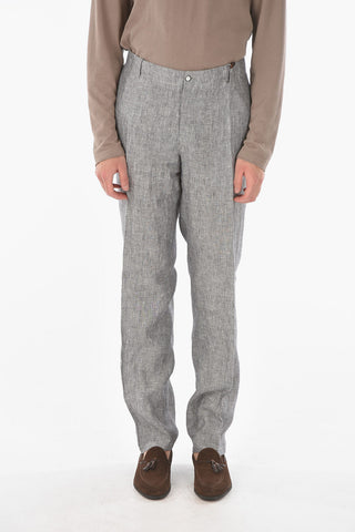 ID Linen IDENTITY Chino Pants with 4 Pockets