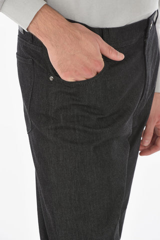 ID LUXURY DENIM Stretch Cotton 5-Pocket Jeans 21cm