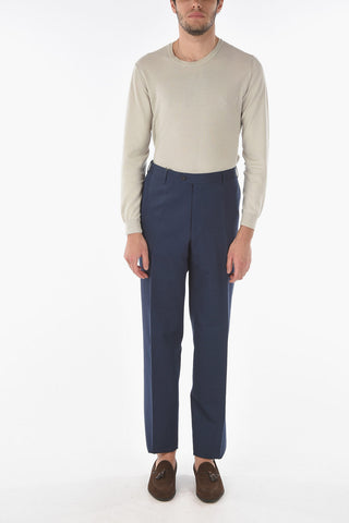 Flax Cotton MANTUA Chino Pants with Belt Loops
