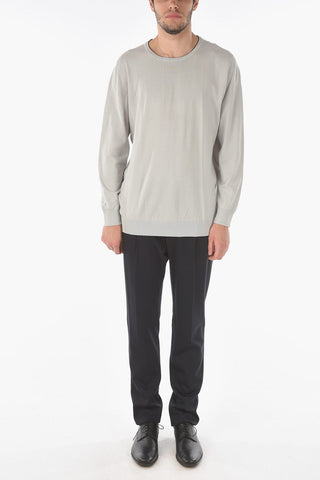 Crew Neck Cotton Sweater
