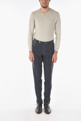 Single-Pleat Virgin Wool Trousers