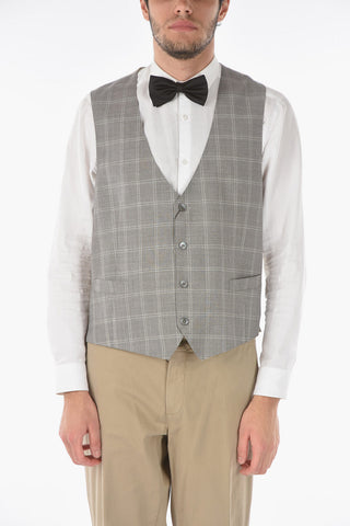 Windowpane Check CERIM.ACADEMY Virgin Wool Vest