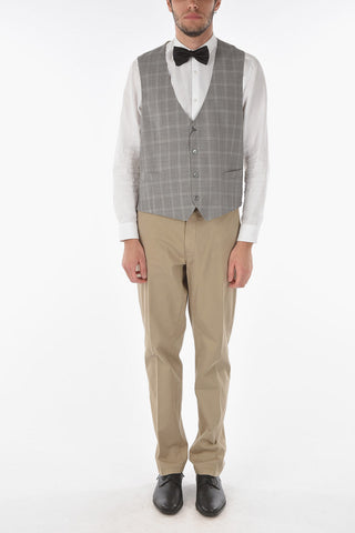 Windowpane Check CERIM.ACADEMY Virgin Wool Vest