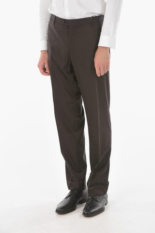 Pantaloni Foderati LEADER in Lana Vergine