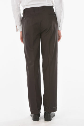 Pantaloni Foderati LEADER in Lana Vergine