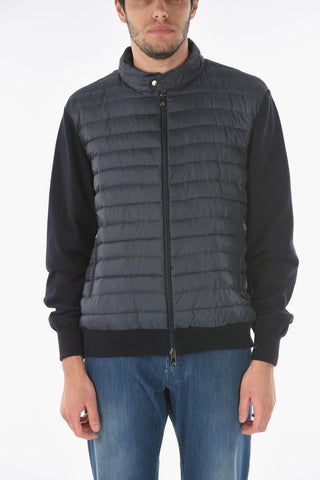 ID Giubbotto Imbottito S.LIGHT PIMA con Cappuccio Estraibile e Retro in Maglia