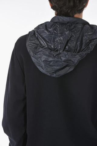 ID Giubbotto Imbottito S.LIGHT PIMA con Cappuccio Estraibile e Retro in Maglia
