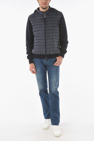ID Giubbotto Imbottito S.LIGHT PIMA con Cappuccio Estraibile e Retro in Maglia