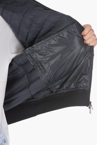 ID Giubbotto Imbottito S.LIGHT PIMA con Cappuccio Estraibile e Retro in Maglia