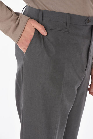 Pantaloni Slacks ACADEMY in Lana Vergine