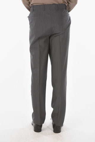 Pantaloni Slacks ACADEMY in Lana Vergine