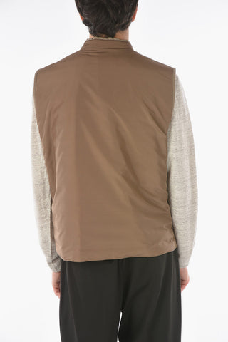 ID Gilet in Seta  IDENTITY Imbottito in Piuma con Motivo District Check