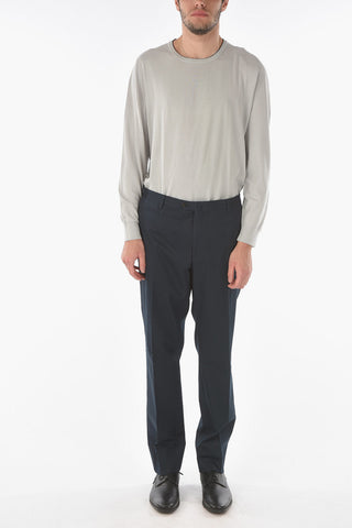 Cotton Cashmere Blend ACADEMY Chino Pants with 5 Pockets