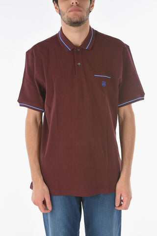 ID Flush Breast-pocket PIQUET Cotton Polo