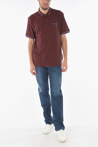 ID Flush Breast-pocket PIQUET Cotton Polo