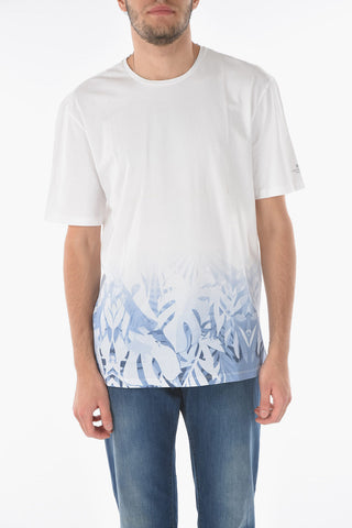 ID Crew Neck Printed Stretch Cotton T-Shirt