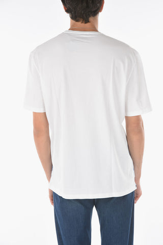 ID Crew Neck Printed Stretch Cotton T-Shirt