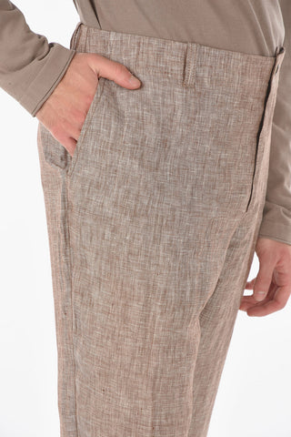 ID Linen IDENTITY Chino Pants with 4 Pockets