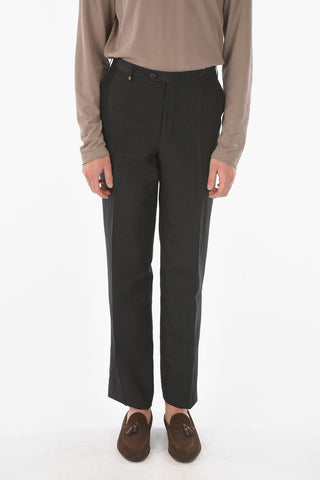 Pantaloni Chino LEADER in Seta e Lino con 5 Tasche