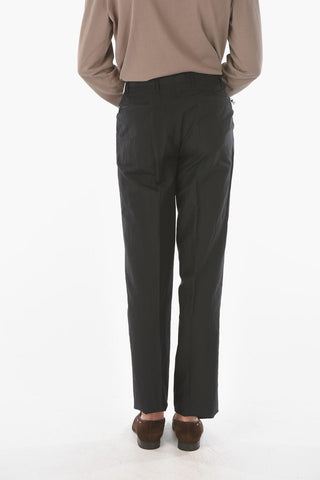 Pantaloni Chino LEADER in Seta e Lino con 5 Tasche