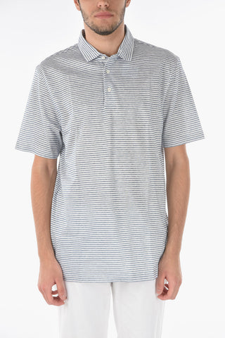 Awning Striped Cotton Blend Polo
