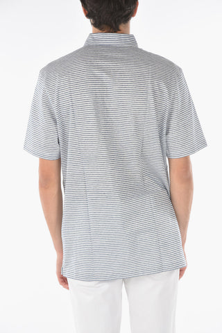 Awning Striped Cotton Blend Polo