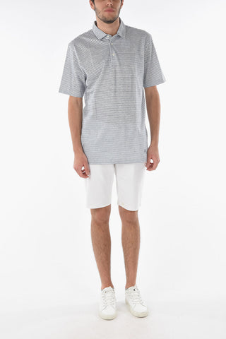 Awning Striped Cotton Blend Polo