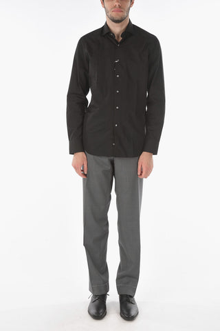 camicia in popeline collo francese