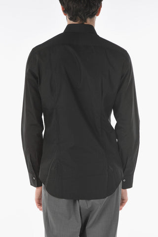 camicia in popeline collo francese