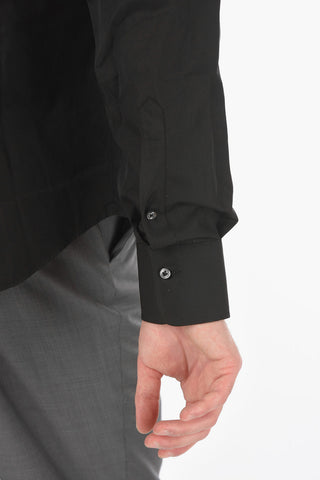 camicia in popeline collo francese