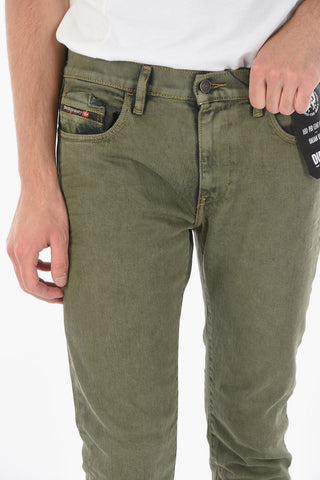 Jeans Slim Fit D-STRUKT-SP21 con Cuciture a Vista 15cm L32